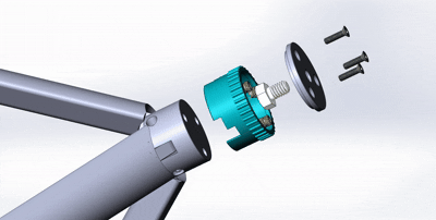 Chân máy ảnh mini gọn nhẹ với góc chân tùy chỉnh - Image 3