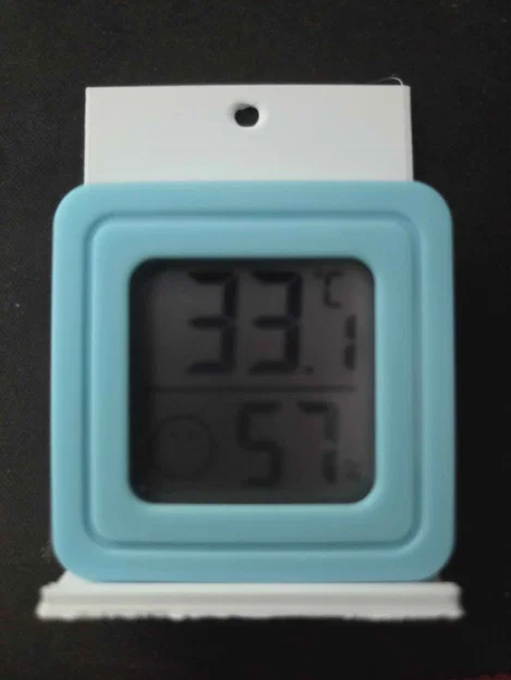 Khay treo ốp lưng gắn tường cho nhiệt ẩm kế mini (Thermometer cover) - Image 2