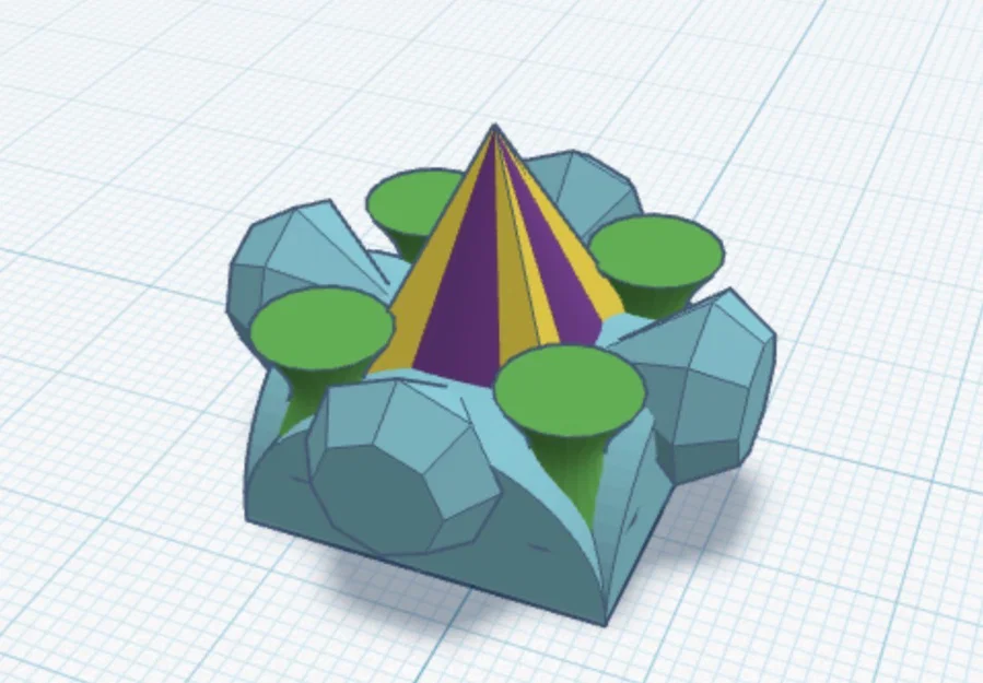 Mô hình 3D hình khối trừu tượng Cone fun độc đáo - In 3D nghệ thuật - Image 1