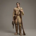 Mô hình in 3D nhân vật lịch sử Davy Crockett đầy chi tiết - Thumbnail 1