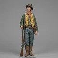Mô hình 3D Billy the Kid - Tay súng huyền thoại miền Tây - Thumbnail 1