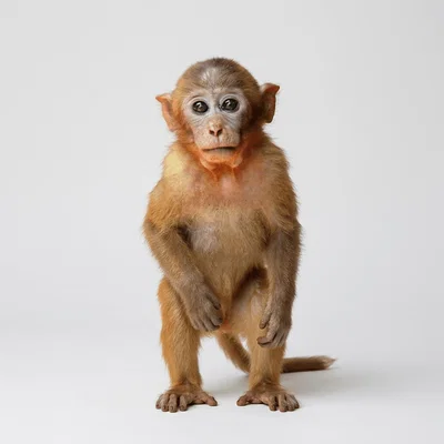 Mô hình 3D chú khỉ đuôi lợn Bắc bộ (Baby Northern Pig-Tailed Macaque)