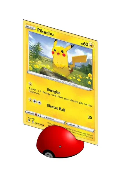 Đế Giữ Thẻ Bài Pokemon Hình Pokeball - Phụ Kiện Trưng Bày Độc Đáo - Image 1