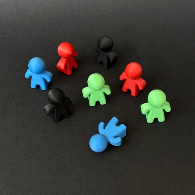 Mô hình token nhân vật Peeples 3D cho Boardgame