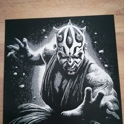 Mô hình HueForge Dark Maul