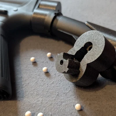 Adapter Dropstock 15° cho Airsoft (Phiên bản dùng đai ốc)