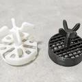 Lưới lọc rác bồn rửa tay tương thích TOTO WN87035 (In 3D) - Thumbnail 2