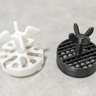 Lưới lọc rác bồn rửa tay tương thích TOTO WN87035 (In 3D)