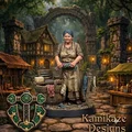 Mô hình người phụ nữ giặt đồ (Village Washer Woman) cho game RPG - Thumbnail 1