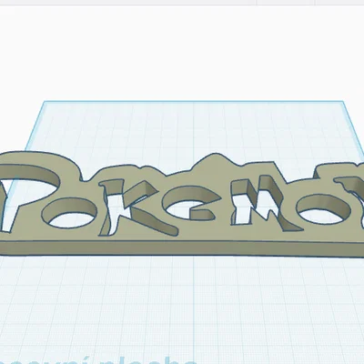 Mô hình logo Pokemon 3D trang trí đẹp mắt