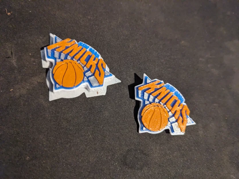 Mẫu charm dép Crocs hình logo đội bóng rổ Knicks (STL file) - Image 1
