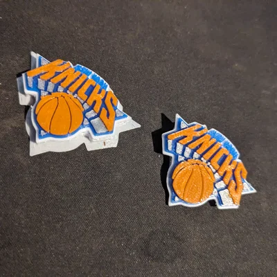 Mẫu charm dép Crocs hình logo đội bóng rổ Knicks (STL file)