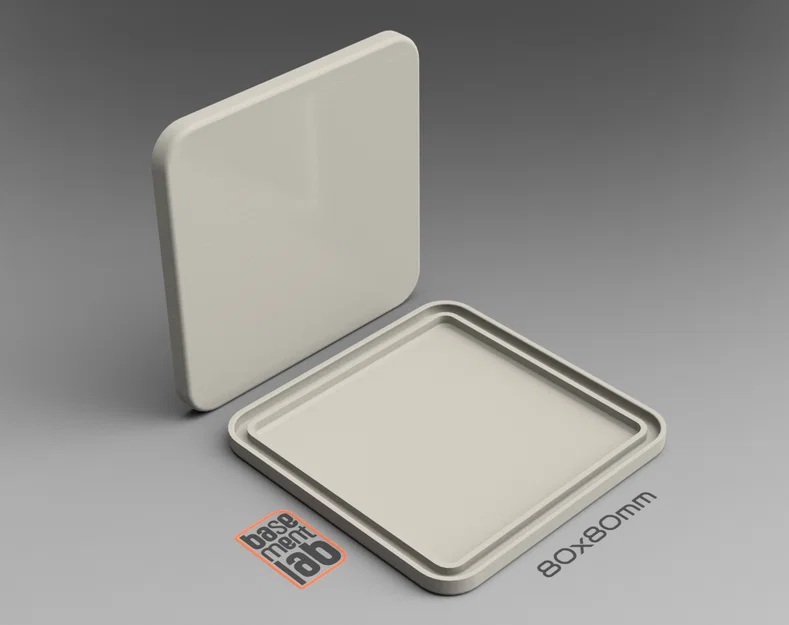 Nắp đậy dạng nhấn cho hộp kỹ thuật 80x80 / Linh kiện thay thế - Image 1