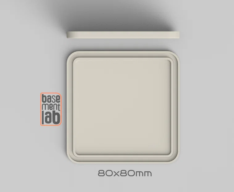 Nắp đậy dạng nhấn cho hộp kỹ thuật 80x80 / Linh kiện thay thế - Image 3