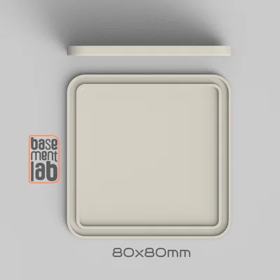 Nắp đậy dạng nhấn cho hộp kỹ thuật 80x80 / Linh kiện thay thế