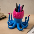 Ống cắm bút hình bạch tuộc dễ thương - Phụ kiện decor bàn làm việc - Thumbnail 1