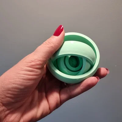 Gyroid fidget spinner
