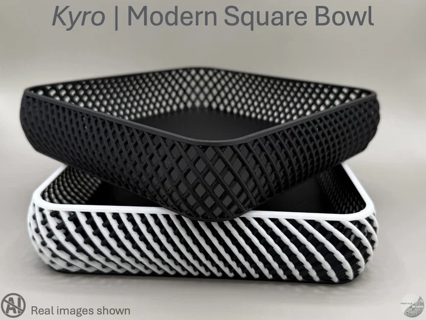 Khay đựng đồ Kyro | Modern Square Bowl hiện đại cho bàn làm việc - Image 1