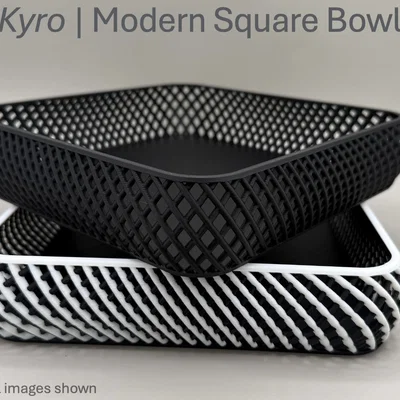 Khay đựng đồ Kyro | Modern Square Bowl hiện đại cho bàn làm việc