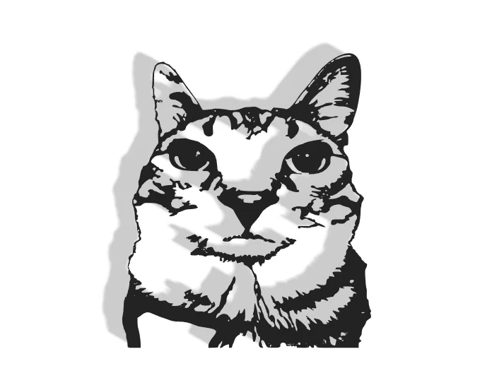 Mô hình trang trí tường hình mèo (Cat Decor) - Tệp STL in 3D miễn phí - Image 1