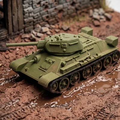 Mô hình xe tăng hạng trung T-34/76 phiên bản 1942 tỉ lệ 1:72