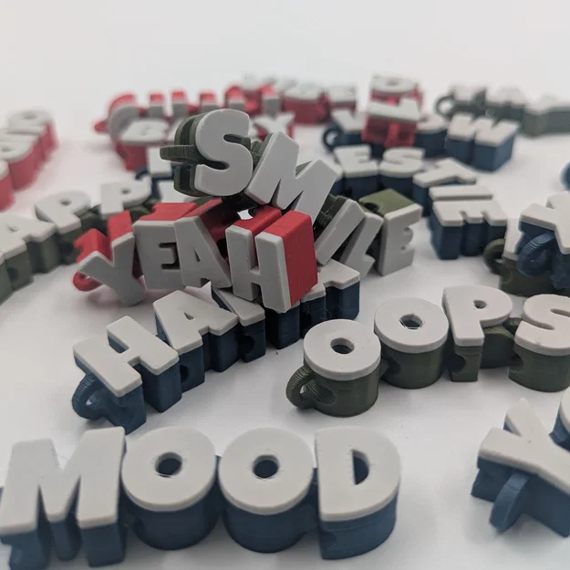 Bộ Sưu Tập Móc Khóa Chữ Cái Có Khớp Nối - Fun Pack - Image 4