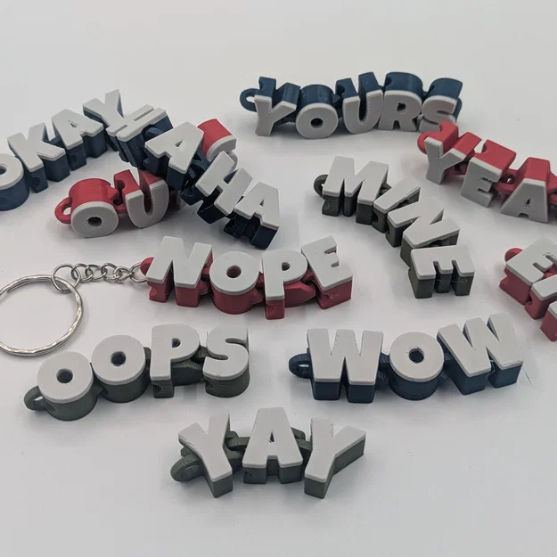 Bộ Sưu Tập Móc Khóa Chữ Cái Có Khớp Nối - Fun Pack - Image 5