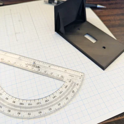 Mặt nạ công tắc đèn tích hợp kệ để đồ thông minh - Mẫu in 3D tiện lợi
