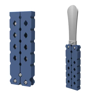 Dụng cụ xỏ giày kiểu dao bướm Balisong Shoe Horn in 3D
