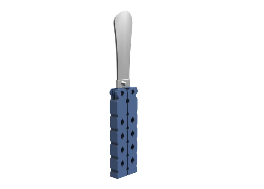 Dụng cụ xỏ giày kiểu dao bướm Balisong Shoe Horn in 3D - Image 10