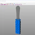 Dụng cụ xỏ giày kiểu dao bướm Balisong Shoe Horn in 3D - Thumbnail 12