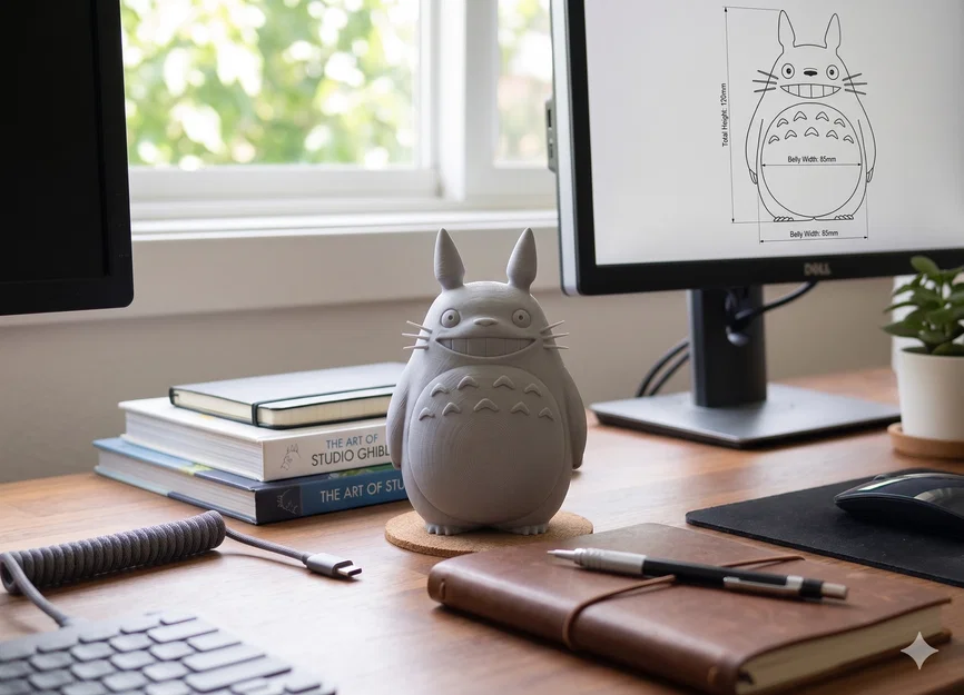 Mô hình in 3D Totoro - Hàng xóm của tôi là Totoro - Image 2