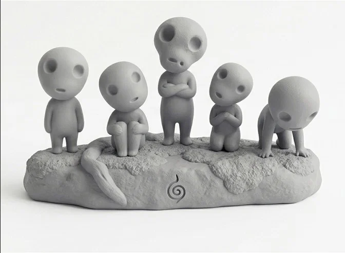 Mô hình linh hồn rừng Kodama (Công chúa Mononoke) • Dễ in - Image 1