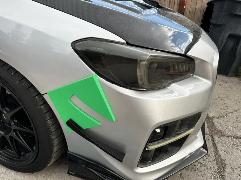 Bộ Canard/Dive Planes In 3D Cho Subaru WRX/STI 2015-2017 - Image 2