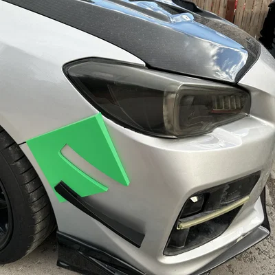 Bộ Canard/Dive Planes In 3D Cho Subaru WRX/STI 2015-2017