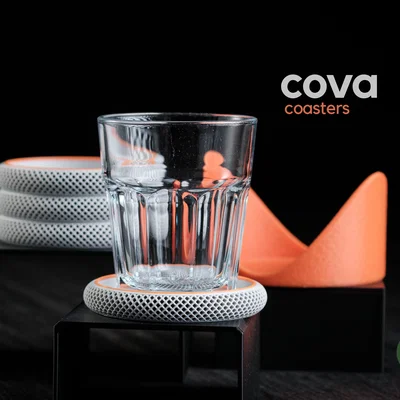 cova • coasters - Bộ đế lót ly xếp chồng phong cách hiện đại