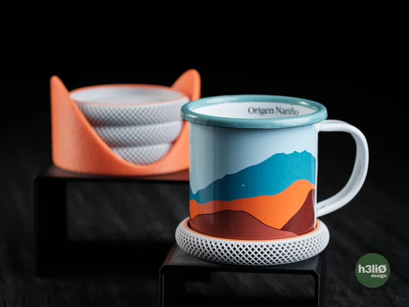 cova • coasters - Bộ đế lót ly xếp chồng phong cách hiện đại - Image 4