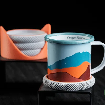cova • coasters - Bộ đế lót ly xếp chồng phong cách hiện đại