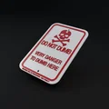 Biển cảnh báo hài hước Do Not Dumb - Mẫu in 3D độc lạ cho văn phòng - Thumbnail 2