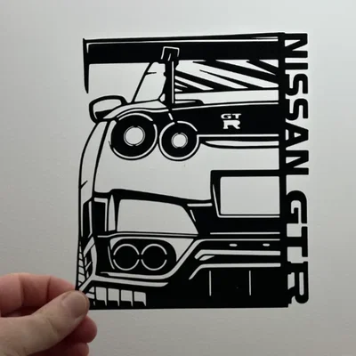 Mô hình trang trí treo tường NISSAN GTR R35