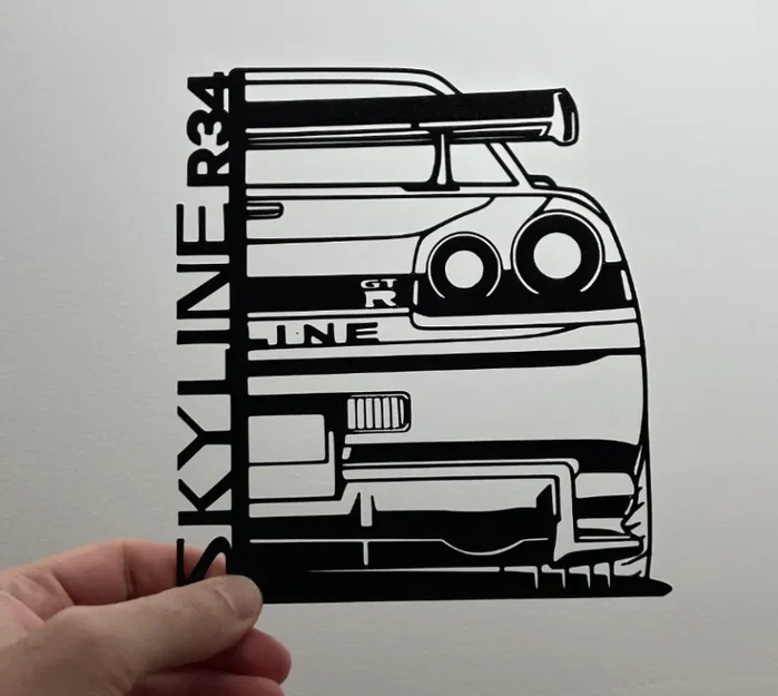 Tranh treo tường nghệ thuật NISSAN GTR R34 - Image 1