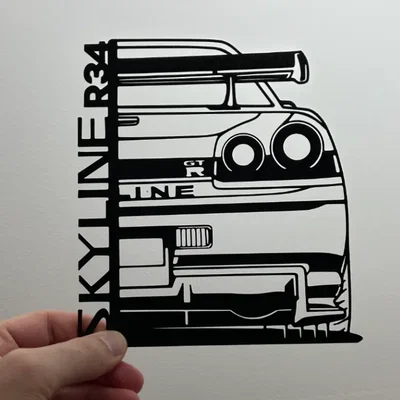 Tranh treo tường nghệ thuật NISSAN GTR R34