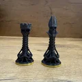 Bộ Cờ Vua Đầu Lâu Gothic – File 3MF Đa Màu & STL Đơn Sắc - Thumbnail 4
