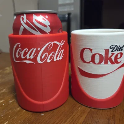 Mini Coleman Chiller Koozie không nắp - Chủ đề Coke và Diet Coke