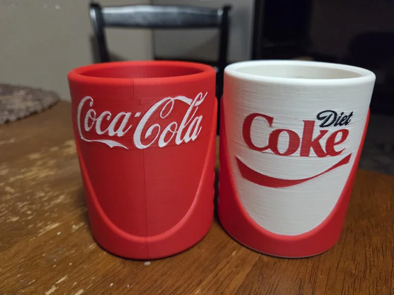 Mini Coleman Chiller Koozie không nắp - Chủ đề Coke và Diet Coke - Image 2