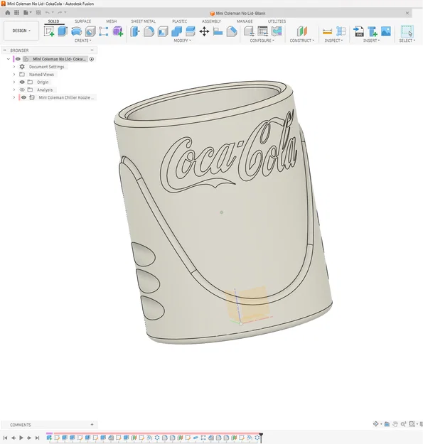 Mini Coleman Chiller Koozie không nắp - Chủ đề Coke và Diet Coke - Image 4