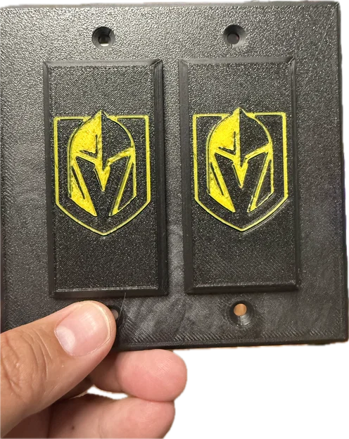 Nắp bảo vệ công tắc đèn đơn và đôi (Light switch cover) in 3D - Image 1