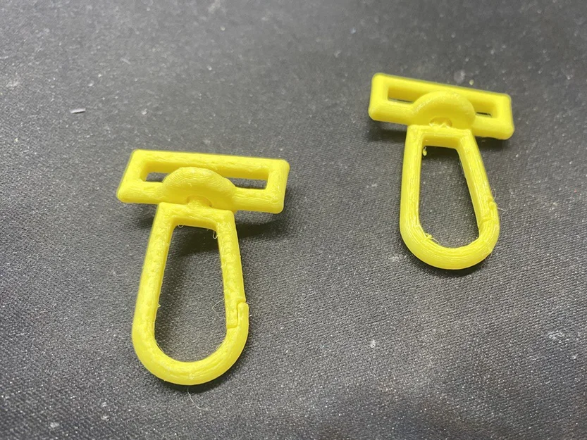 Móc khóa Carabiner xoay có thể tùy chỉnh (Print-in-place) - Image 1