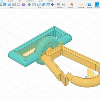 Móc khóa Carabiner xoay có thể tùy chỉnh (Print-in-place)