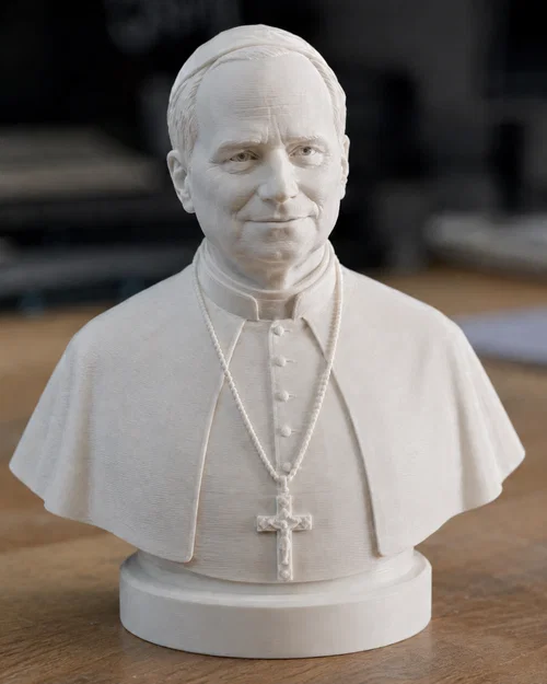 Mô hình tượng bán thân Đức Giáo Hoàng Robert Francis Prevost in 3D - Image 1
